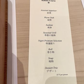 Kabuto - 8 course omakase dinner $175 per person. So worth it - Sushi Bars Near Me - Las Vegas, Nevada