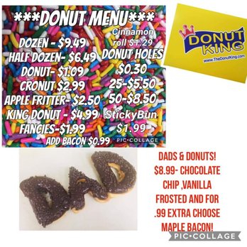 Donut King - Menu prices 6/2020 - Donuts Near Me - Leesburg, Florida Donut King - Menu prices 6/2020 - Donuts Near Me - Leesburg, Florida