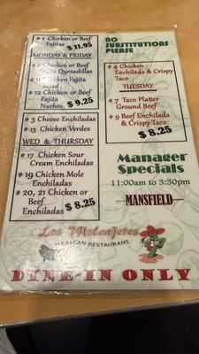 Menu photo 3 Los Molcajetes Mansfield, TX Menu photo 3 Los Molcajetes Mansfield, TX