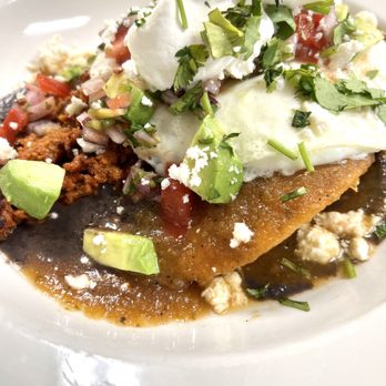Sunrise Cafe - Huevos rancheros with chorizo-side view - American Near Me - Monterey, California Sunrise Cafe - Huevos rancheros with chorizo-side view - American Near Me - Monterey, California