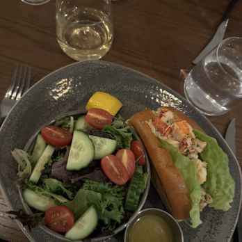 Tipsy Trout - Lobster roll and salad - Seafood Near Me - Stowe, Vermont