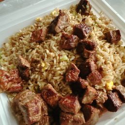 NY steak (medium well) and fried rice