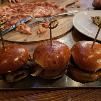 Exit 4 Food Hall - Burger Sliders (3) - Pizza Near Me - Mount Kisco, New York Exit 4 Food Hall - Burger Sliders (3) - Pizza Near Me - Mount Kisco, New York