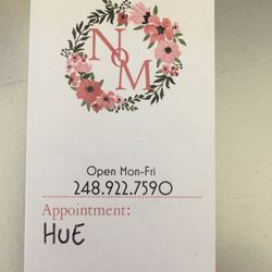 Nails On Main - Business card