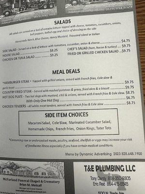 Menu photo 2 Nana's Kitchen Tryon, NC