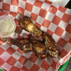 Axe to Grind - Chicken wings with parmesan cheese