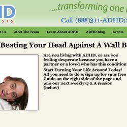 ADHD Specialists - This is an odd choice of photo for a psychiatrist to use. And by "odd" I mean "alarming"