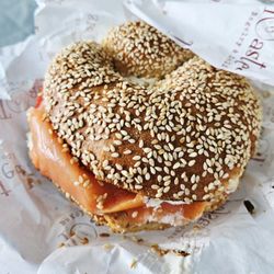 Toasted Bagelry & Deli - Salmon Lox Bagel was delicious!