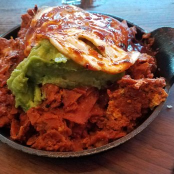 Bosscat Kitchen & Libations - Chilaquiles with avocado - New American Near Me - Irvine, California Bosscat Kitchen & Libations - Chilaquiles with avocado - New American Near Me - Irvine, California
