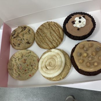 Crumbl - Milpitas - The cookies were good, but too sweet. Large though! One of each shown here. - Bakeries Near Me - Milpitas, California