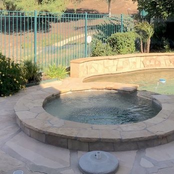 Allstate Pools & Spas - After the project. SPA blended in with the existing pool. - Pool & Hot Tub Service Near Me - Thousand Oaks, California