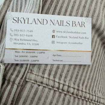 Skyland Nail Bar - Nail Salons Near Me - Alexandria, Virginia
