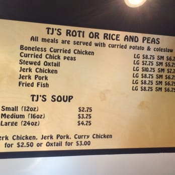 Tropical Joe's - menu 1 - Caribbean Near Me - Toronto, Ontario