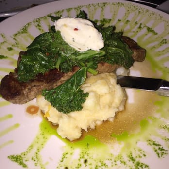 Morrison - Friday special New York steak cooked medium! Cheese on top, herb veggies, and mashed potatoes! - Gastropubs Near Me - Los Angeles, California Morrison - Friday special New York steak cooked medium! Cheese on top, herb veggies, and mashed potatoes! - Gastropubs Near Me - Los Angeles, California