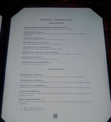 Menu photo 1 Nando Trattoria Manhattan Beach Manhattan Beach, CA Menu photo 1 Nando Trattoria Manhattan Beach Manhattan Beach, CA