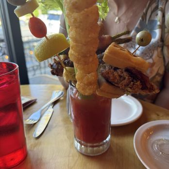 The Angry Goat Pub & Kitchen - Big Bloody Mary. A complete meal. - Pubs Near Me - Ogden, Utah