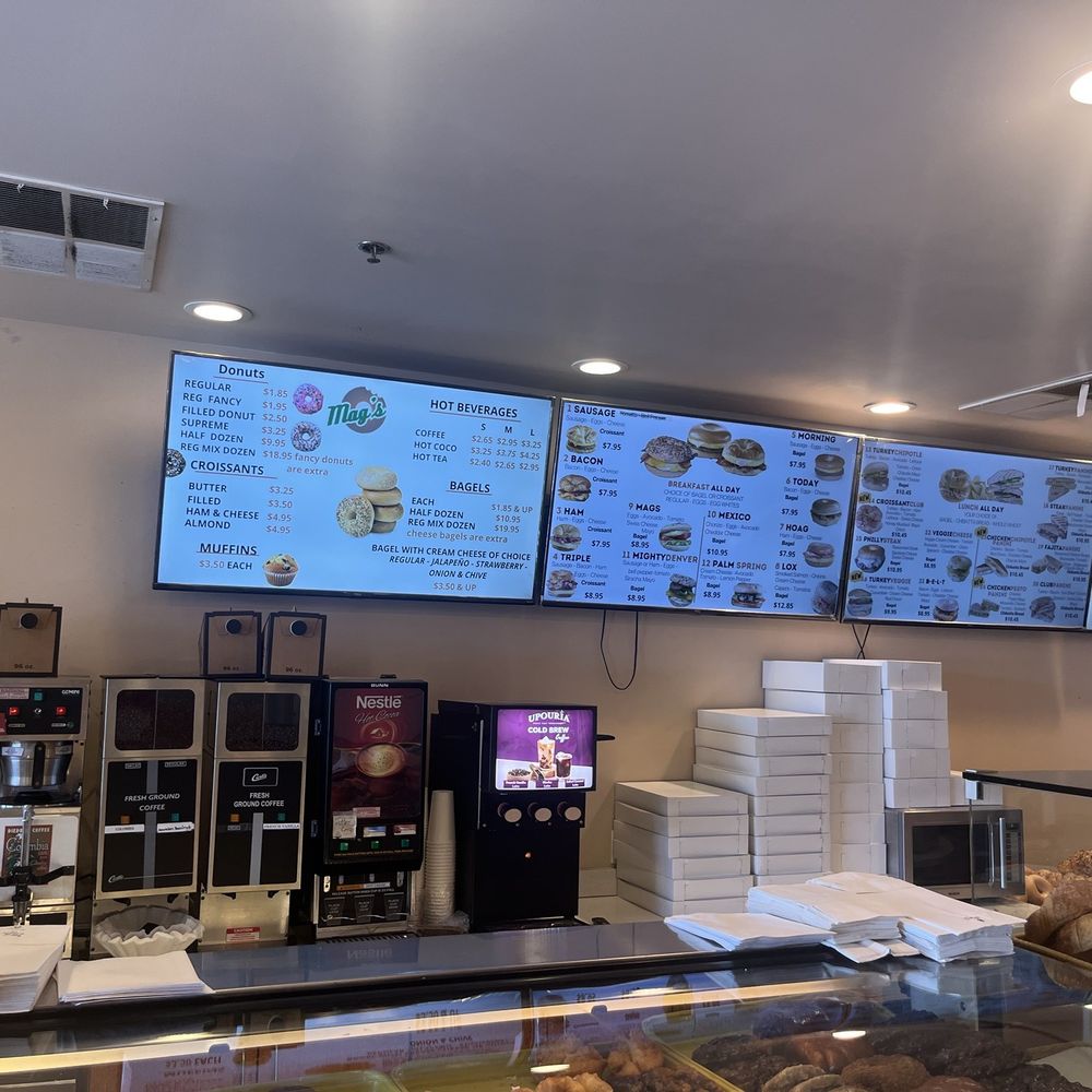 Mag's Donut & Bagel - Sign - Donuts Near Me - Irvine, California Mag's Donut & Bagel - Sign - Donuts Near Me - Irvine, California