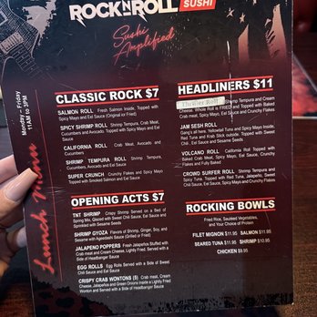 Rock N Roll Sushi - Menu 7.18.23 - Sushi Bars Near Me - Spring, Texas