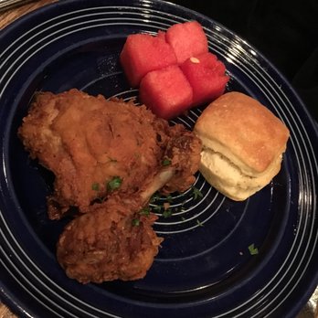 Yardbird - $15 Blue Plate Special - 2 pcs. of Lewellyn's fried chicken, chilled spiced watermelon, buttermilk biscuit - Southern Near Me - Las Vegas, Nevada