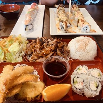 Sushi & Roll - Bento, teriyaki chicken, mixed tempura, California roll. Rainbow roll, fire shrimp roll. Other fish roll. - Sushi Bars Near Me - Covina, California