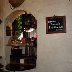 Weinstube im Krusehof - Im Erdgeschoss - das "Vitello" hier ist aus Huhn, nicht Kalb