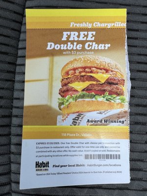 Menu photo 1 Habit Burger & Grill Vallejo, CA
