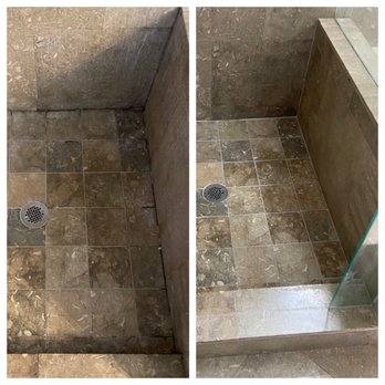 Tile and Grout Magician - Before and after - Grout Services Near Me