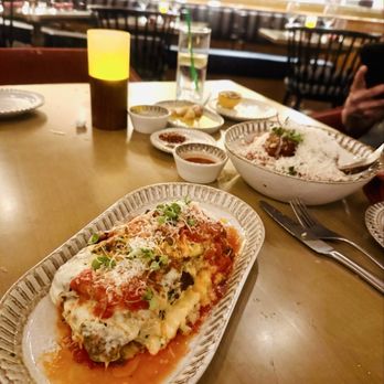 Paisano's Italian - The lasagna and the spaghetti with meatballs - Italian Near Me - Temecula, California Paisano's Italian - The lasagna and the spaghetti with meatballs - Italian Near Me - Temecula, California
