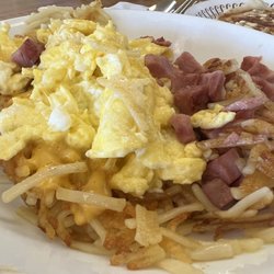 Ham and hash brown bowl