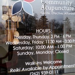 Racine Community Acupuncture - Racine Community Acupuncture offers treatments on a walk in basis Tuesday - Saturday.