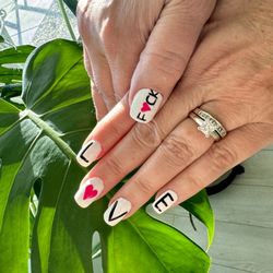 Apsara Nails - My valentines nail design
