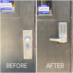 Woodward Lock & Key - Customer needed keypad entry for employees.