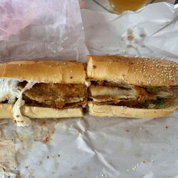 Human Robot - "Mushman" (chicken cutlet, house marinara, fresh basil, shredded mozzarella, grated parmesan) - Breweries Near Me - Philadelphia, Pennsylvania Human Robot - "Mushman" (chicken cutlet, house marinara, fresh basil, shredded mozzarella, grated parmesan) - Breweries Near Me - Philadelphia, Pennsylvania