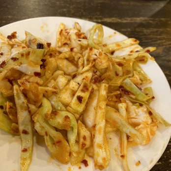 Lao Sze Chuan - Complimentary Spicy Cabbage Szechuan Style - Szechuan Near Me - Chicago, Illinois