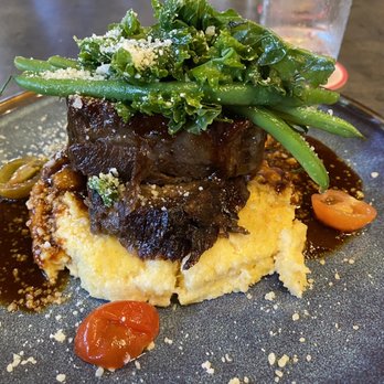 Goen Dining + Bar - Braised Beef Short Ribs with Creamy Polenta. - Pan Asian Near Me - Kailua, Hawaii Goen Dining + Bar - Braised Beef Short Ribs with Creamy Polenta. - Pan Asian Near Me - Kailua, Hawaii
