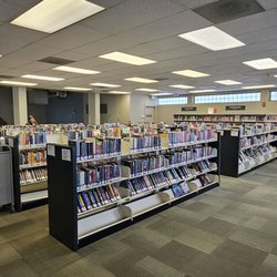 Ross-Cherry Creek Branch Library - Fiction area, Audiobooks and Large Print