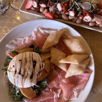 Brezza - Charred Octopus & San Daniele prosciutto w/ burrata - Italian Near Me - Las Vegas, Nevada Brezza - Charred Octopus & San Daniele prosciutto w/ burrata - Italian Near Me - Las Vegas, Nevada