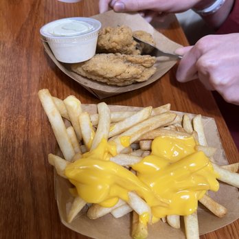 Maid Rite - chicken tenders and cheese fries - Salad Near Me - Lamoni, Iowa Maid Rite - chicken tenders and cheese fries - Salad Near Me - Lamoni, Iowa