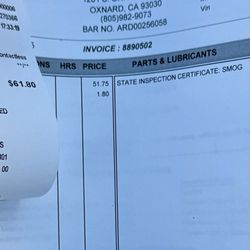 J.J.'s Smog - $61.80 out the door for smog check on a 2014 BMW
