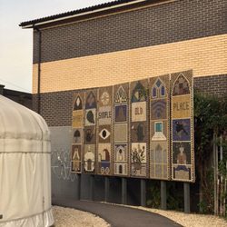 Royal Foundation of St. Katharine - Mural made from bottle caps