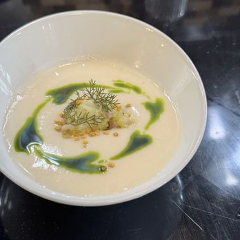Locals Raw Bar - Cold white asparagus soup - Sushi Bars Near Me - Beaufort, South Carolina