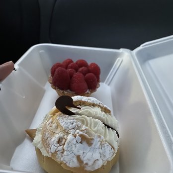 Sweetly Divine - cream puff & raspberry tart - Desserts Near Me - Logan, Utah