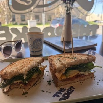 The Pocket - Brekky sandwich - soooooo delish. - New American Near Me - Costa Mesa, California The Pocket - Brekky sandwich - soooooo delish. - New American Near Me - Costa Mesa, California