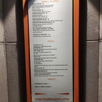 Stretch Pizza - Menu - Pizza Near Me - New York, New York Stretch Pizza - Menu - Pizza Near Me - New York, New York