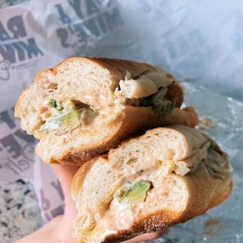 Ray and Mike's Dairy & Deli - "Mr. Nice Guy" sandwich - chicken cutlets, cheddar, avocado, chipotle mayo and ranch. Add on: lettuce and onions. - Delis Near Me - Hamden, Connecticut Ray and Mike's Dairy & Deli - "Mr. Nice Guy" sandwich - chicken cutlets, cheddar, avocado, chipotle mayo and ranch. Add on: lettuce and onions. - Delis Near Me - Hamden, Connecticut