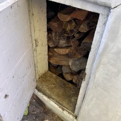 They even filled our wood bin.
