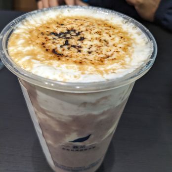 Ding Tea Williams - Mash taro green tea with burnt milk (creme brulee top) - Bubble Tea Near Me - Portland, Oregon Ding Tea Williams - Mash taro green tea with burnt milk (creme brulee top) - Bubble Tea Near Me - Portland, Oregon