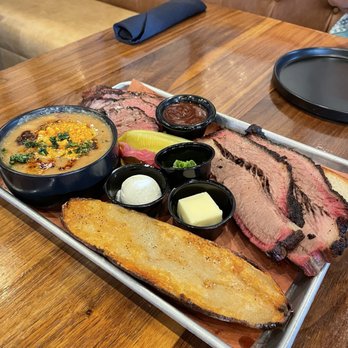 Heritage Beer - Tri-top, brisket with 1/2 baked potato and baked beans. - Breweries Near Me - Oceanside, California Heritage Beer - Tri-top, brisket with 1/2 baked potato and baked beans. - Breweries Near Me - Oceanside, California