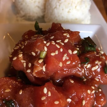 Guahan Grill - Poke with white rice - Barbeque Near Me - Oceanside, California