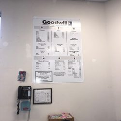 Goodwill Industries of Eastern NC - Morrisville - Price list